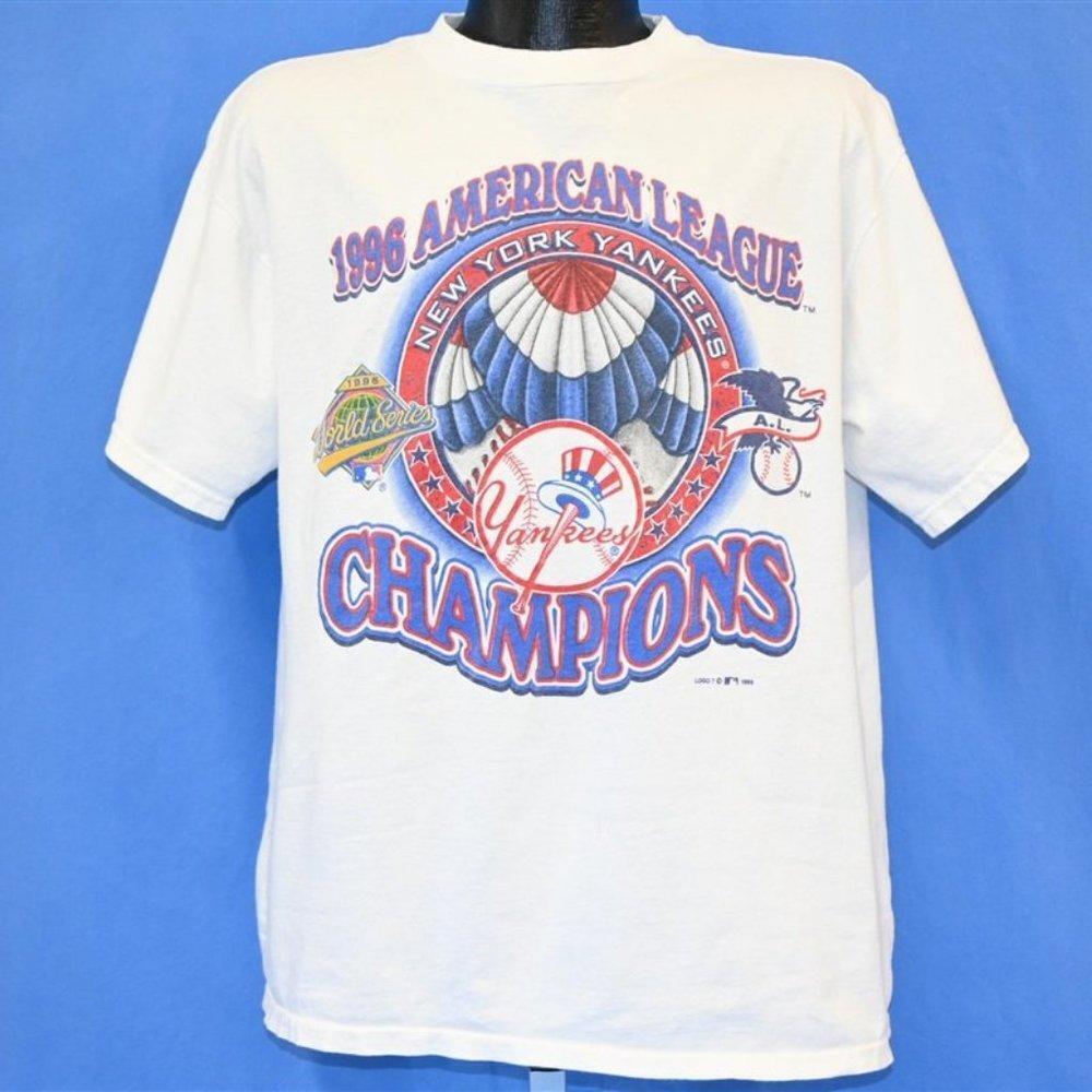 90S New York Yankees 1996 World Series Shirt Collection Tee